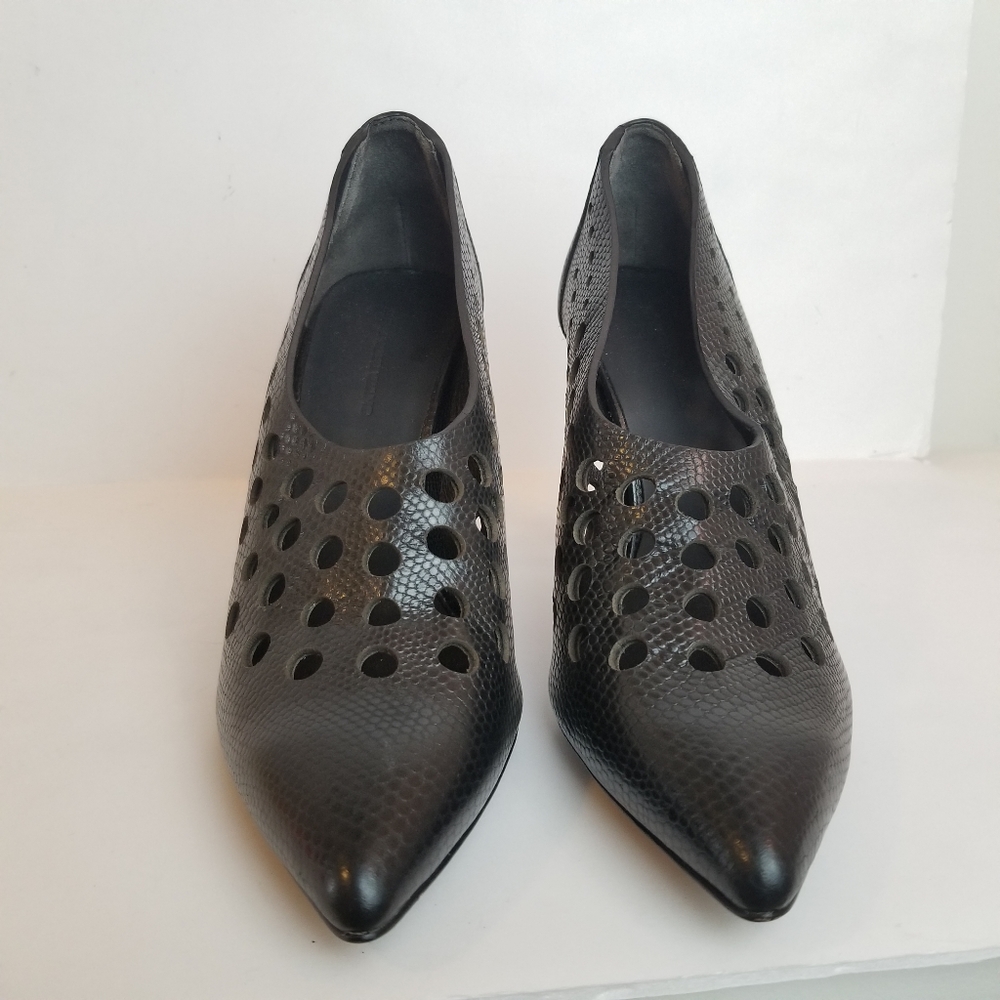 Alexander Wang Black Perforated Ankle Booties - Picture 4 of 8